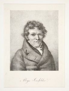 Aloys Senefelder'in Portresi by Nicolas Henri Jacob