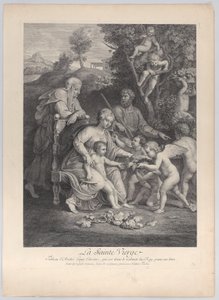 Aziz Elizabeth ve meleklerle Kutsal Aile, M.Ö. 1729., yakl. 1729.