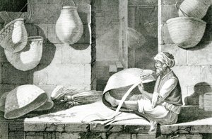 Paspas yapımcısı ve sepet dokumacısı by Nicolas Jacques (after) Conte