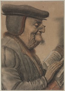 kitap okuyan yaşlı adam by Nicolas Lagneau