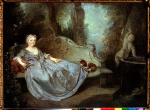 Bahçedeki Kadın, 18. yüzyıl by Nicolas Lancret