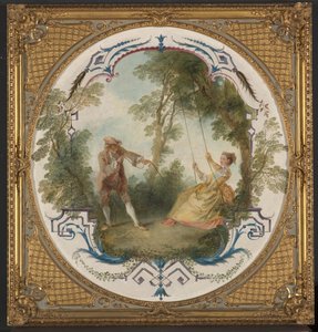 Salıncak, 1724 dolayları (tuval üzerine yağlıboya) by Nicolas Lancret