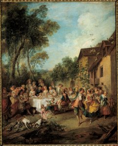Balayı Tablosu Nicolas Lancret (1690-1743) 18. yüzyıl Angers, Güzel Sanatlar Müzesi by Nicolas Lancret