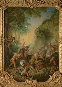 Umucuruzi wa Venise. Igikorwa II, Igice cya II (gravure) by Nicolas Lancret