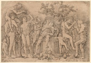 Şarap Kabı ile Bacchanal by Nicolas Poussin
