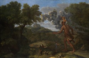 Kör Orion Yükselen Güneşi Arıyor, 1658. by Nicolas Poussin