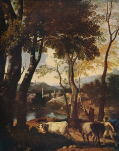Manzara, c1630 by Nicolas Poussin