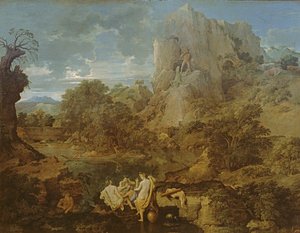 Herkül ve Cacus ile Manzara, c.1656 by Nicolas Poussin