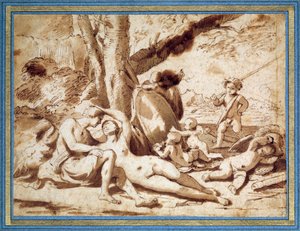 Mars ve Venüs by Nicolas Poussin