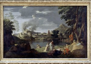 Orpheus ve Eurydice, Poussin, Louvre Müzesi by Nicolas Poussin