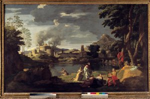Orphee ve Eurydice Tablosu, Nicolas Poussin by Nicolas Poussin