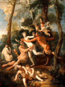 Pan ve Sirinks by Nicolas Poussin