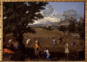 Yaz veya Ruth ve Boaz by Nicolas Poussin