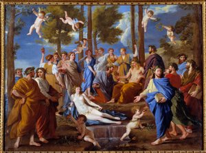 Parnassus. ilham perileri Calliope by Nicolas Poussin