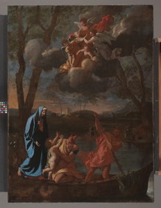 Kutsal Ailenin Nasıra'ya Dönüşü, c.1627 (tuval üzerine yağlı boya) by Nicolas Poussin
