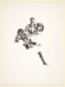İki Carabinieri ve Bir Çocuk by Nicolas Toussaint Charlet