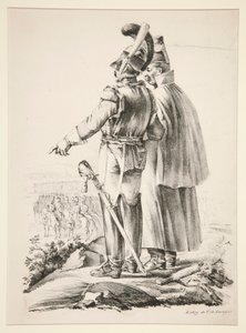 Yürüyerek iki zırhlı by Nicolas Toussaint Charlet
