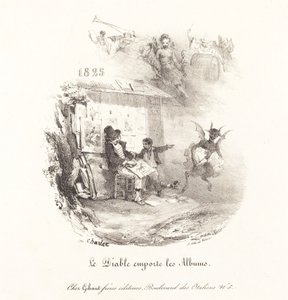 Le Diable emporte les Albums (Şeytan Taş Baskı Albümleriyle Kaçıyor) by Nicolas Toussaint Charlet