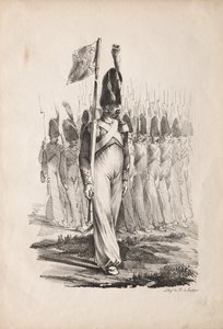 Askeri Kostümler: Karabina Sargent, Genel Rehber, 1817-1818.