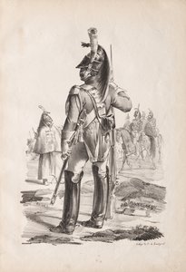 Askeri Kostümler: Kraliyet Muhafızlarının Grenadier by Nicolas Toussaint Charlet