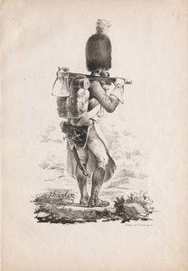 Askeri Kostümler: Piyade Sapper, 1817-1818. by Nicolas Toussaint Charlet