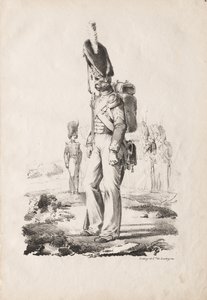 Askeri Kostümler: Piyade Sargent, 1817-18. by Nicolas Toussaint Charlet