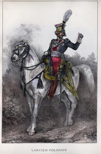 İmparatorluk Muhafızlarının Memur Polonyalı Mızraklıları by Nicolas Toussaint Charlet