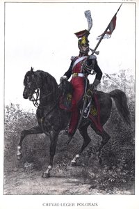 İmparatorluk Muhafızlarının Polonyalı Mızraklısı by Nicolas Toussaint Charlet