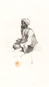 Oturan Türk by Nicolas Toussaint Charlet