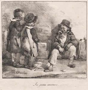 Küçük Çocukların Kullanımına Yönelik Eskiz Defteri: Genç Amatörler, 1822. by Nicolas Toussaint Charlet