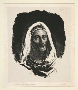 Yaşlı Kadının Başı by Nicolas Toussaint Charlet