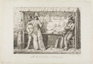 Litograf Satıcısı by Nicolas Toussaint Charlet