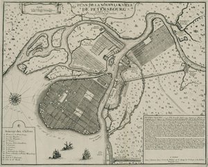 Petersburg Haritası, 1717