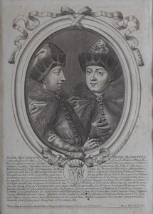 Rus Çarları Ivan Alekseyeviç ve Peter Alekseyeviç by Nicolas de Larmessin