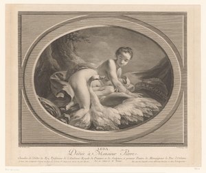 Leda ve kuğu Leda (nesne üzerindeki başlık) by Nicolas de Launay (goudsmid)