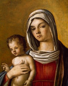 Madonna ve Çocuk, Madonna ve Çocuk, St. Albert ve St. Sebastian ile Üç Parçalı Merkez Paneli