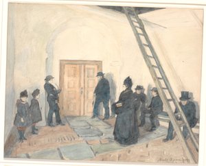 Bir köy kilisesinin verandasından by Niels Jakob Jakobsen Bjerre