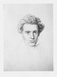 Søren Kierkegaard 1813-1855, 1840 dolayları by Niels Christian Kierkegaard