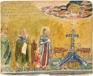 Antik Hıristiyan mozaiğinden ve notlardan sonra kopyalayın by Niels Larsen Stevns