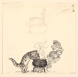 "Şişman kedi" için çizim ve kroki by Niels Skovgaard
