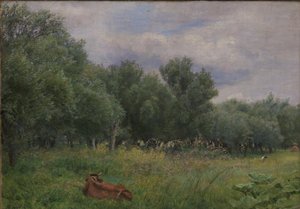 Nysø tarafından bir çayır üzerinde oklar by Niels Skovgaard