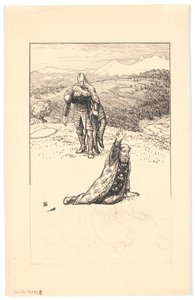 Başpiskopos Turpin'in ölümü by Niels Skovgaard