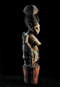 Yoruba Evi Postası (ahşap)