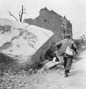 Bir mayın, Lomme, Armentières yakınlarında, Fransa, I.