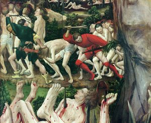 The Martyrdom of the Ten Thousand panel detail of 197672