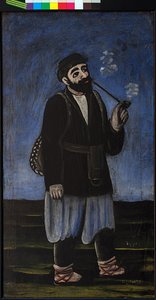 Porter Soso par Pirosmani (Pirosmanashvili), Niko (1862-1918). Muşamba üzerine yağlı boya, ebat : 77x42