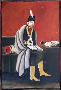 Shota Rustaveli (Rustveli) (1172-1216) par Pirosmani (Pirosmanashvili), Niko (1862-1918). Karton üzeri yağlı boya, ebat : 105x72