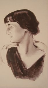Şair Anna Akhmatova'nın Portresi 1889-1966, 1928 by Nikolai Adrianovich Tyrsa