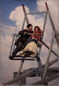 Salıncakta, 1888 by Nikolai Aleksandrovich Yaroshenko