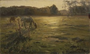 Çayırdaki atlar by Nikolai Alexandrovich Klodt